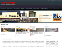 Tablet Screenshot of acrodyne.ca